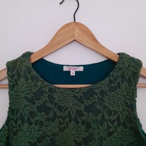 Green Lace Top (Women's)