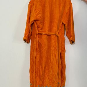 Unisex Bathrobe 🚿 In Orange Color 🧡