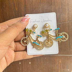 Bicycle Earring