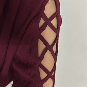 Maroon Stylish Formal Shirt