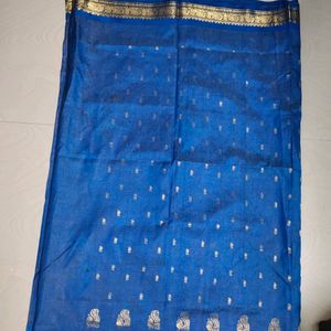 Blue Pure Kanchi Pattu Saree 💙