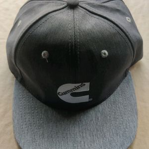 Cummins dodge gray flat bill Hat ball cap grey CUM