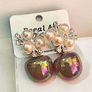 Western Colorful Pearl Earrings