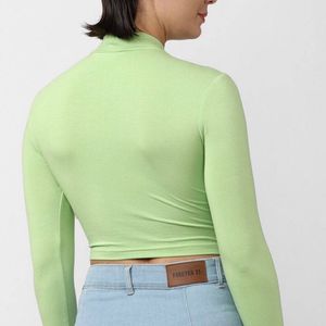 Forever21 Green Full Sleeves Top