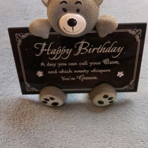 Happy Birthday Photo Frame Teddy bear Gift