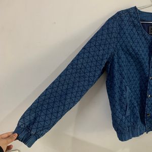 DENIM PUFFER JACKET