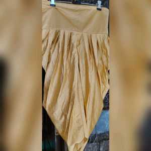 Girls Golden Shimmering New Dhoti