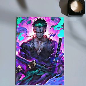 Roronoa Zoro Poster. One Piece. Anime Wall Decor