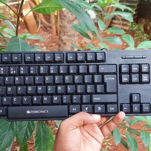 New Zebronics Zeb K20 Wired Keyboard Black