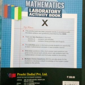 Class 10 Mathematics Laboratory Activity Book