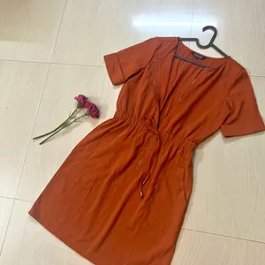 Rust Orange 🍊 A Line Dress