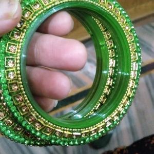 Green bangles or kade