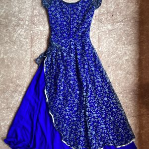 Hand Stitched Blue Dress