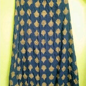 ethinc dark blue skirt