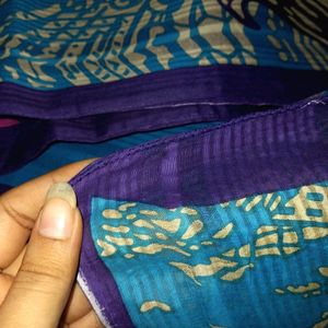 50 Shades Of Blue Saree