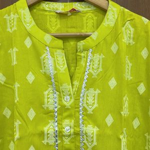 Neon Colour Kurti For Women