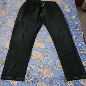 Branded Denim Track Pant