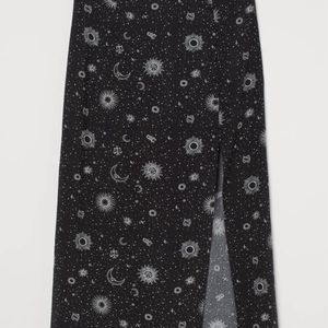 H&M Slit Astronomy Skirt