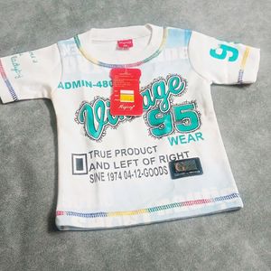 Stylist T Shirt With Jacket For 6 Month-2year Kids