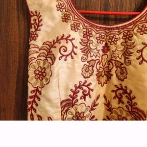 Silk Designer Gown New Condition