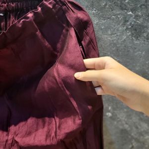 Burgundy Kurta Set