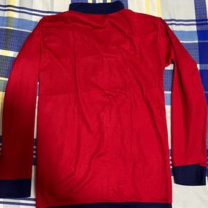 Red t shirt full sleeve