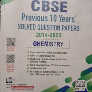 10 Years Pyqs Book Of Class 12 Chemistry