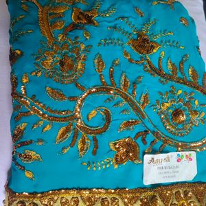 Sitara Work Bodred Saree