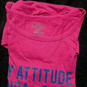 Pink Colour Savage Cool T Shirt