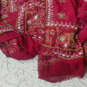 Haivy Duppatta Burgandi Colour