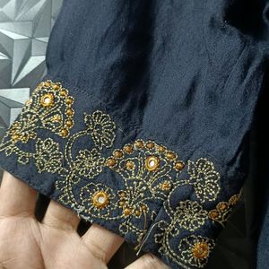 Black Embroidery Kurta