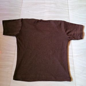 Women's Brown Crop top