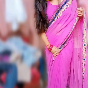 Beautiful Magenta Saree