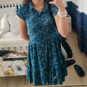 Blue Floral Dress