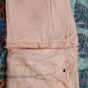 Peack Kurti With Pant Set