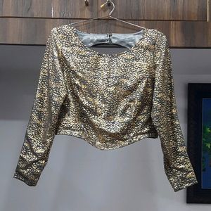 Metallic Crop Top