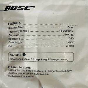 BOSE Wired Earphone..