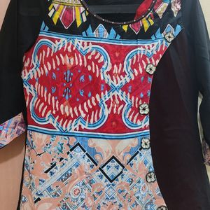 New Georgette Kurti. Free Gift Included