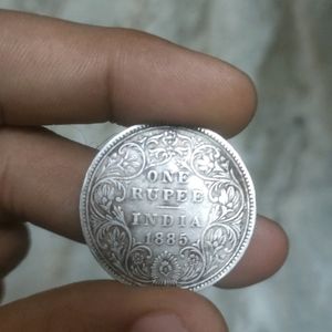 Rare One Rupee Coin 1885 #rarecoin #coins #onerupeecoin