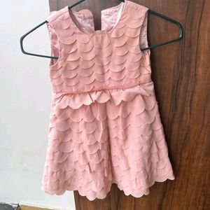 New Peach Party Wear Dress