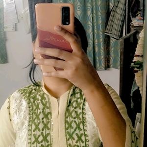 Chickenkari Sequence kurta