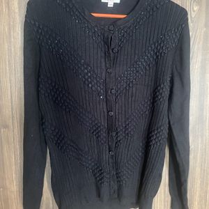 Beautiful Black  Wool Sweater For Female