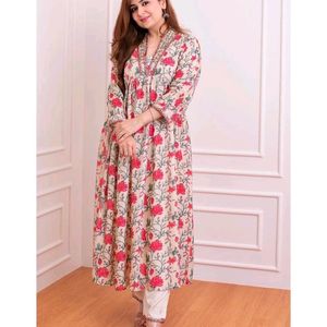 Aliya Cut type Embroidery kurta + Pants