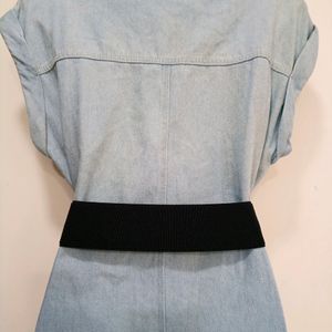 Denim Button Dress