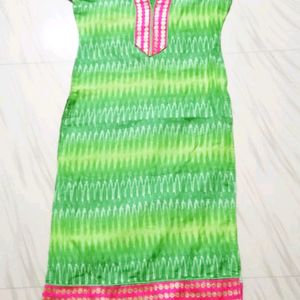 Parrot Green Colour Kurti