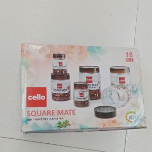 Cello Square Mate Airtight 18pcs Containers