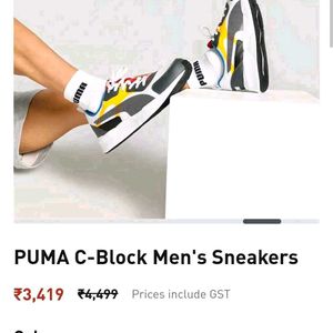 PUMA C BLOCK SNEAKERS (UNISEX)