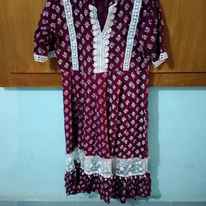 Frock Good Condition N Gotapatti Dress Combo Offer