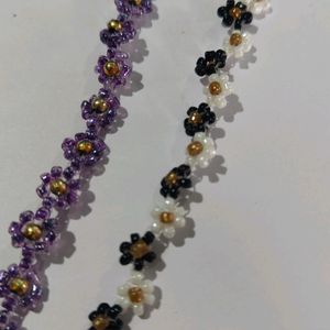 Two Flower Beads Bracelet || Aesthetic