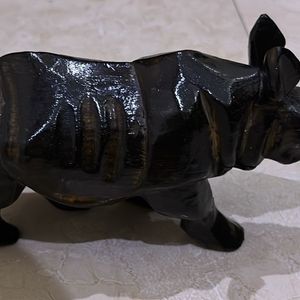 Wooden Hippo Sculpture For Office Decor/Home Decor